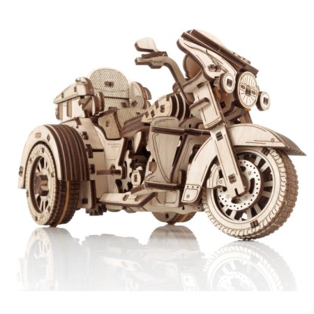 A prefabricated EWA wooden model “Motorcycle. Trike "-4