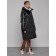 Coat insulated winter female, size 48, black color