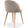 ALDO Metal Carcass stained metal/velor, natural/beige 50x50x77.5 cm