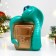 The piggy bank "Snake with a safe" Green-Bronza, 18 cm