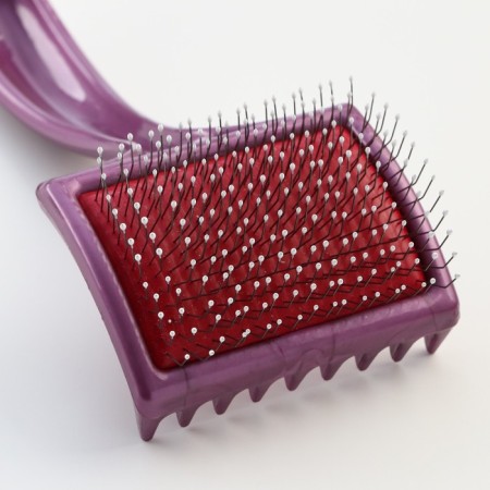 Brush - a packer soft with drops, increased number of teeth, base 68x48 mm, burgundy-2