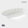 Porcelain dish Magistro "Chamomile", D = 32.5 cm, white color