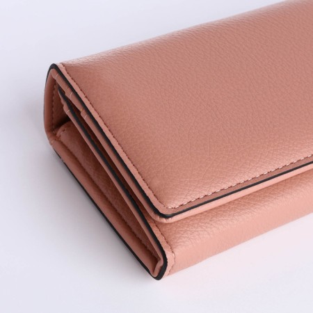 Women's wallet on magnet, pink color-2