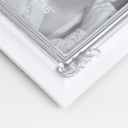 Photo frame Polystone 10x15 cm "Flowering of tenderness" white 15.5x20 cm-2