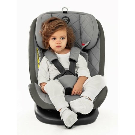 AMAROBABY BRILLANT, ISOFIX fastening, class D, group 0+/1/2/3 (0-36 kg), Biryuzovoy color, Brierous Class-19
