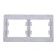 Frame Se Glossa, 2 posts, white, GSL000102