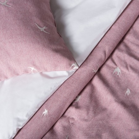 Set "Prime": a bedspread 160 x 220 cm, pillowcase 40 x 40 cm - 2 pcs, pink color-3
