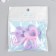 Decor for creativity plastic "Heart gradient" lilac-pink 2.7x2.9 cm