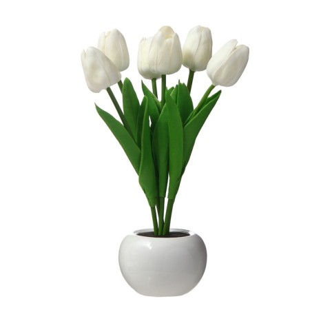 Spinker "White Tulips" LED 1.2W 4000k white 9x9x25cm Risalux-6