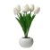Spinker "White Tulips" LED 1.2W 4000k white 9x9x25cm Risalux