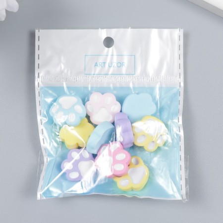 Decor for creativity Plastic "Paw" mix 1.7x1.5 cm-3
