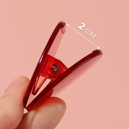 Clips for the cut, 4 × 4 cm, 5 pcs, colorful color-2