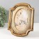 Photo frame Polystone 10x15 cm "Vignette" Coffee with gold 16.5x2.8x21.5 cm
