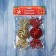 Jewelry decoration "Bloss" (set 2 pcs) 12x4.5 cm, red gold