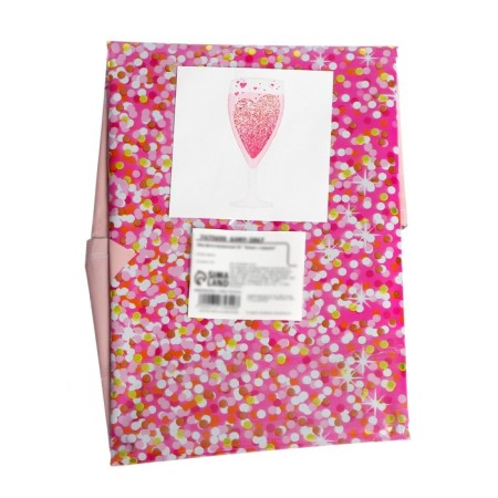 Foil ball 35 "Glass with heart"-1