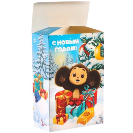 Gift box "New Year" 16x23x7.5 cm, Cheburashka-5