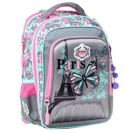 Frame backpack 39 x 29 x 17 cm, gray/turquoise ACR22-179-11-1