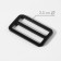The buckle is regulatory, two -sided, inner width - 38 mm, thickness - 3.5 mm, 5 pcs, black matte color