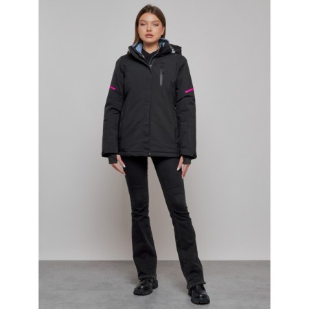 Ski jacket female, size 46, black color-10