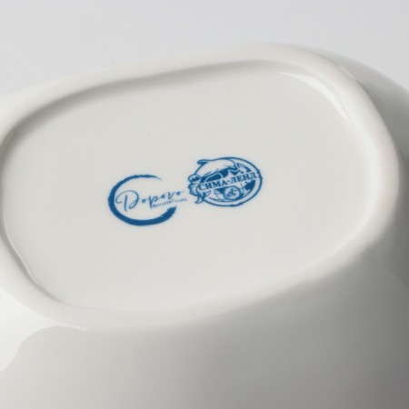 Basilnik ceramic uneven edge "Divorces", 600 ml, 17 cm, white color-7