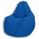 The pear-pear chair is positive Real a, size XL, diameter 95 cm, height 125 cm, velor, blue color