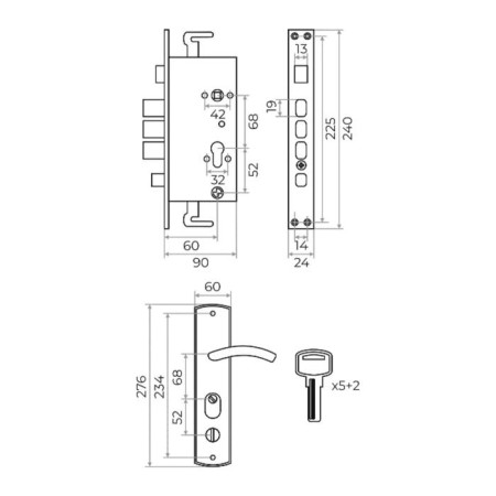 Castle of the Soldress MARLOK ZV-7.02 OR DKD, automatic, complete with handles, left-1