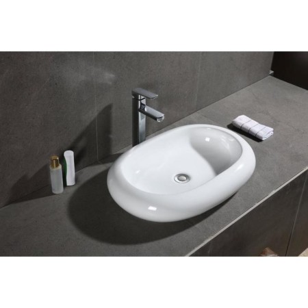 Grossman GR-3011 sink, oval, 420x640 mm, white-1