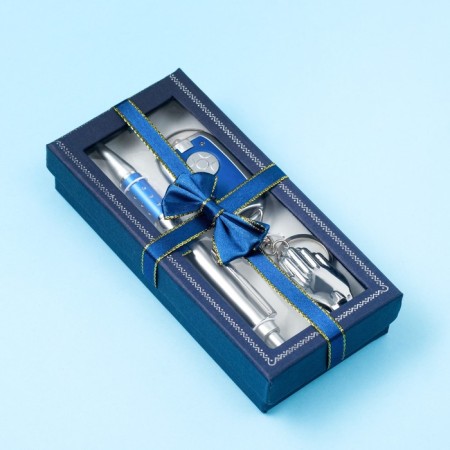 Gift set 3v1 (pen, nippers, blue flashlight) mix-3