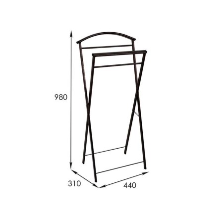 Cost Hanger "Contour", 44 × 31 × 98 cm, Copper Antik color-2