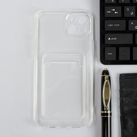 Ibox Crystal case for the iPhone 14 Plus phone, silicone, cardholder, transparent-1