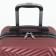 Small 20 suitcase, "Cartes factory", lightning department, code castle, 4 wheels, burgundy color
