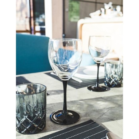 A set of glass glasses for the wine "Domino", 350 ml, 6 pcs-4