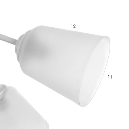 Causte "Online" (cylinder) 5x15W E27 Model: BR 00207 White/Transparent-4
