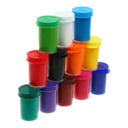 Gouache 12 colors x 15 ml, Jovi, economical consumption, cardboard, brush as a gift-8