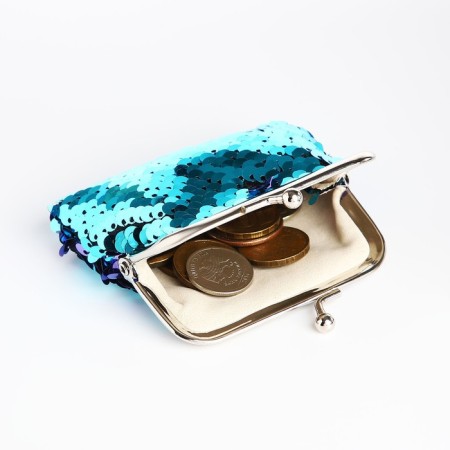 Wallet on the farmar, turquoise color/blue-5