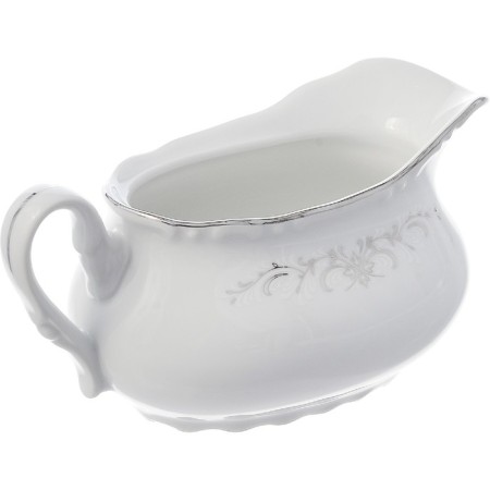 Constance sauce, decor “Gray ornament, platinum layout”, 400 ml-1