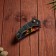 Wooden souvenir "Automatic folding knife" multi -colored