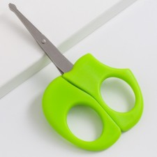 Scissors manicure children's safe, green color