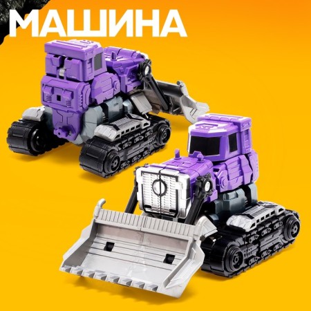 Robot "Special Bottom. Bulldozer ", transforms, gathers in 1 large of 7 robots-3