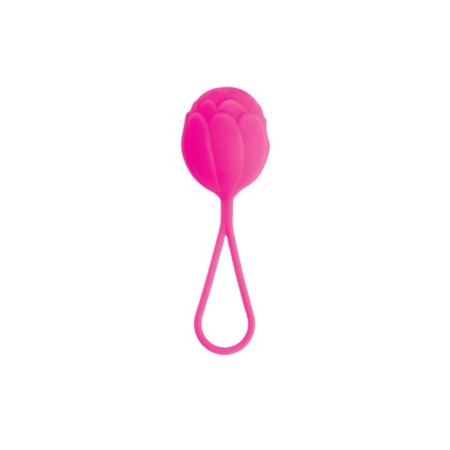 Vaginal ball "Pitches-fire", silicon, pink color, d = 3.5 cm-1
