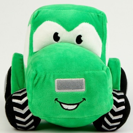 Soft toy tractor, green color-4
