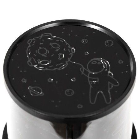 The spectator "Cosmonaut in Space" LED USB/from Black batteries 10.8x10.8x1.5 cm Risalux-6