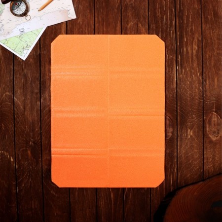 Tourist Folding Farm Rug "by the fire", 38 x 27 cm, color orange color-1