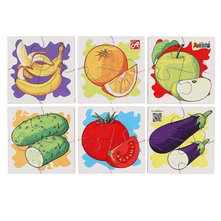 Set of puzzles "Vegetables and fruits"