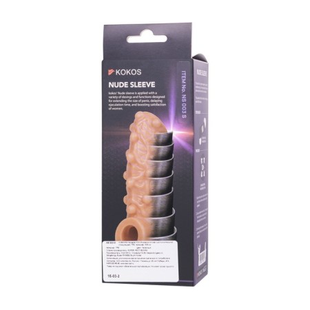 Kokos nozzle is realistic with additional stimulation, TPE, bodily, 15.6 cm, s-8