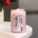 Candle - cylinder, 4 × 6 cm, 9 hours, light pink
