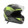 Modular helmet with two visors, size XXL (61), model-BLD-160E, black and yellow