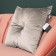 Sofi de Marko “Vivian” pillow, size 55x55 cm, color light gray