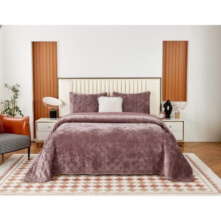Cover with pillowcases Sofi de Marko "Rosalin", size 240x260 cm, 50x70 cm - 2 pcs, color ash rose