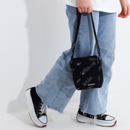 Youth bag with lightning, external pocket, black color-5
